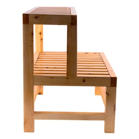 Alfi Brand 20" Dbl Wooden Stepping Stool Multi-Purpose Accessory AB4402